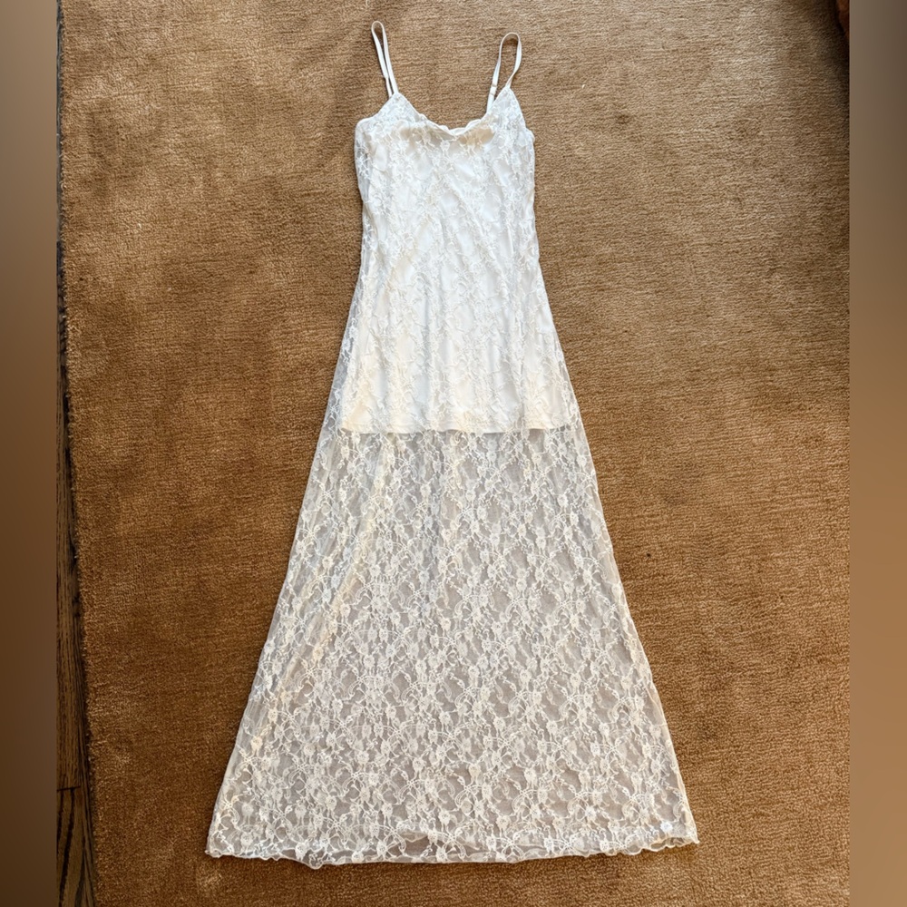 Sincerely Jules Ivory Lace Slip Dress